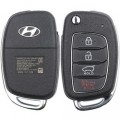 Hyundai Remote head key 4 Button  Hatch TQ8-RKE-4F31