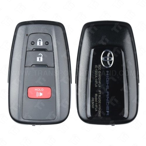 [TIK-TOY-173] Toyota Smart Key 3B - HYQ14FLA