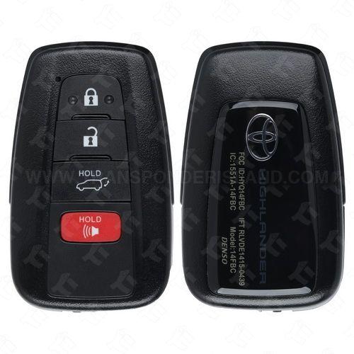 [TIK-TOY-172] Toyota Smart Key 4B Hatch - HYQ14FLA