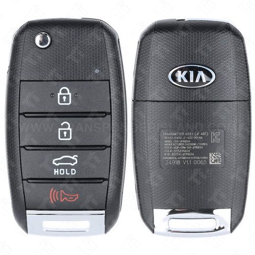 [TIK-KIA-153] Kia Remote Flip Key 4B Trunk - SY5JFRGE04