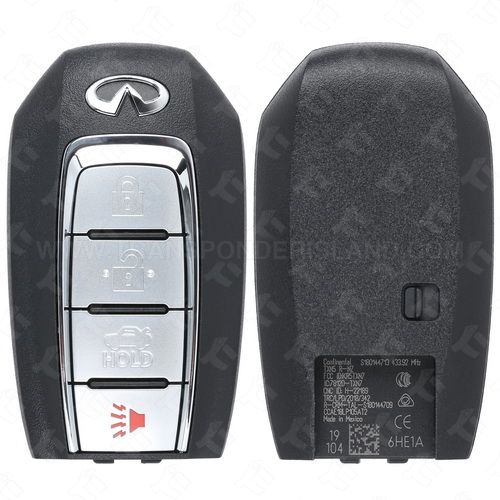 [TIK-INF-52] Infiniti Q60 Smart Key 4B Trunk - FCC: KR5TXN7 PART # 285E3-6HE1A