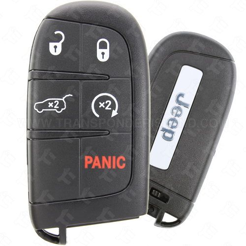 [TIK-JEP-47] Jeep Smart Key 5B Hatch / Remote Start - M3N-408213020---Must Have Part# 68250343AB  (4A chip)