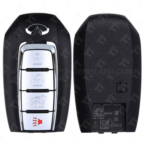 [TIK-INF-50] Infiniti QX60 Smart Key 4B Hatch - FCC: KR5TXN7 PART # 285E3-9NR4A