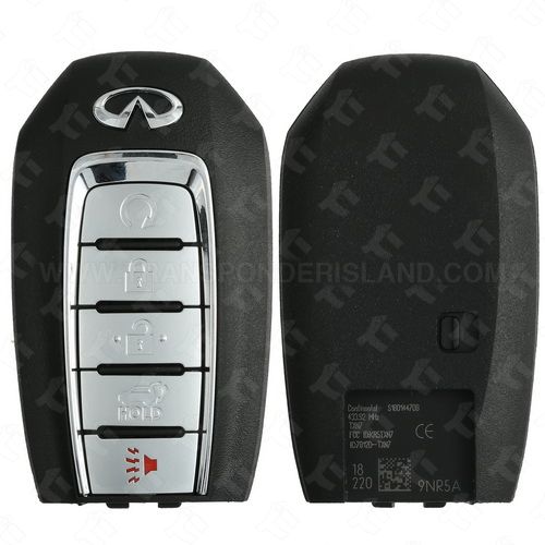 [TIK-INF-47] Infiniti QX60 Smart Key 5B Hatch / Starter FCC: KR5TXN7 PART # 285E3-9NR5B