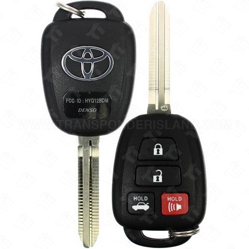 [TIK-TOY-74] Toyota Remote Head Key 4B Trunk - HYQ12BDM / HYQ12BEL "G Stamp on Blade"