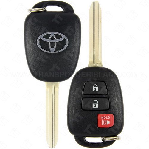 Toyota Remote head key 3 Button GQ4-52T "H Stamp on Blade"