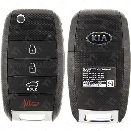 [TIK-KIA-66] Kia Remote head key 4 Button Hatch TQ8-RKE-4F19 (YP 4BTN)