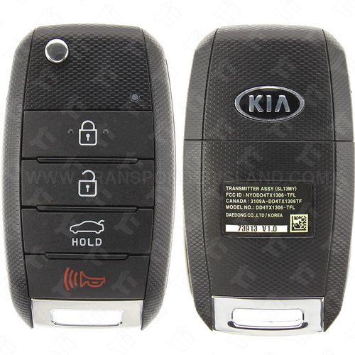 [TIK-KIA-63] Kia Remote head key 4 Button Trunk NYODD4TX1306-TFL