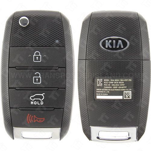 [TIK-KIA-59] Kia Remote head key 4 Button Hatch OSLOKA-875T