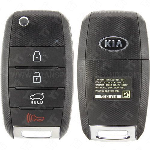 [TIK-KIA-57] Kia Remote head key 4 Button Hatch NYODD4TX1306-TFL