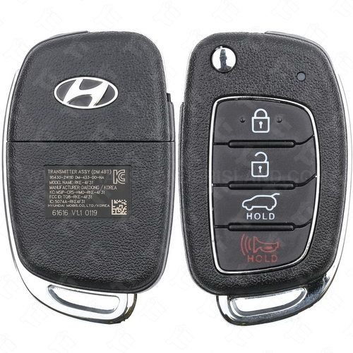 [TIK-HYU-72] Hyundai Remote head key 4 Button Hatch TQ8-RKE-4F31