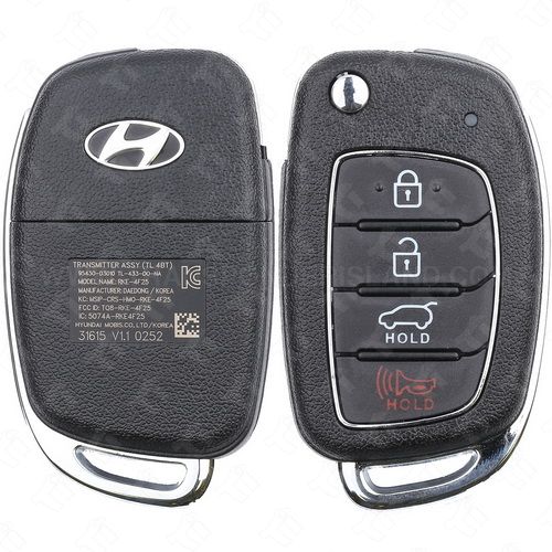 [TIK-HYU-67] Hyundai Remote flip key 4 Button Hatch TQ8-RKE-4F25