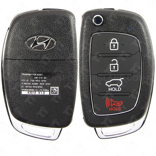 [TIK-HYU-44] Hyundai Remote head key 4 Button TQ8-RKE-3F04