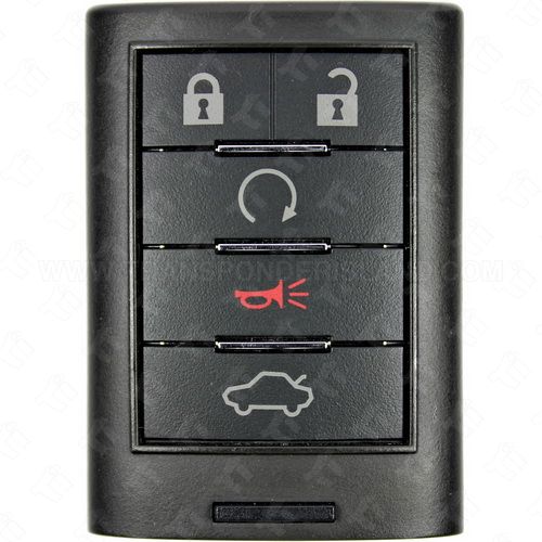 Cadillac Smart - Intelligent Key 5 Button Trunk / Remote Start - M3N5WY7777A