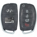 Hyundai Remote flip key 4 Button Trunk TQ8-RKE-4F16